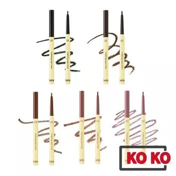 [Twoedit by LUNA] [Daiso] Создание тонкой подводки для глаз 5 цветов 01. Icing Black