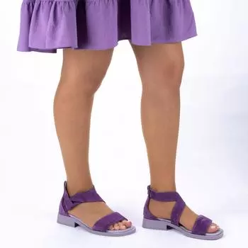 TwoEgoist Женские повседневные стильные сандалии из натуральной замши