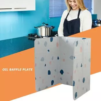 Творческая доска с защитой от брызг масла и ожогов для кухонной газовой плиты, защита от удаления масла при жарке зелёный