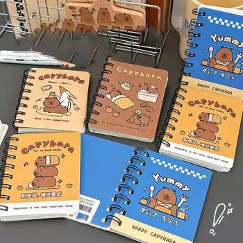 Творческая книга-катушка Capybara, портативная книга с ошибками, многоцелевой блокнот-дневник для мультфильмов style 4
