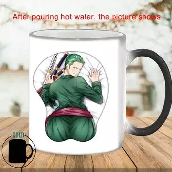 Творческая кружка Green Warrior Magic Mug BSKT-089 Сублимационные стаканы Керамические кофейные чашки Оптовая продажа кружек для завтрака Кружки с обесцвечиванием 350ml