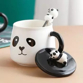 Творческая личность Кружка панда Керамическая чашка для воды Чашка для молока Чашка для кофе Чашка для сока