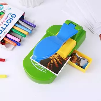 Творческая машинка для изготовления пазлов, резак для фотографий, пазл-машинка с 10 самоклеящимися листами, детская игрушка ручной работы