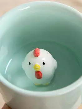 Творческая милая керамическая кружка в форме 3D животных, чашка для молока и кофе с ручкой для подарка, домашняя кухня, посуда для напитков, кружки в форме мути 301-400ml