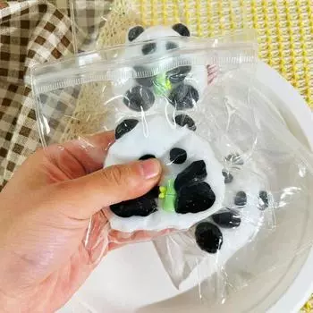 Творческая милая панда щипать сжимать медленно отскакивающие игрушки грязь-ощущение мягкие абреактные облегчение расслабляющие игрушки липкие декомпрессионные игрушки подарки one size