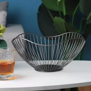 Творческая настольная корзина с фруктами, дисплей стоящего шкафа большой универсальный для обедать живущей комнаты золотой