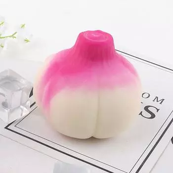 Творческая симуляция Чеснок щипает хитрую игрушку Милая сжимающая медленная отдача Мягкая декомпрессионная игрушка Детская игрушка для снятия стресса Подарок one size