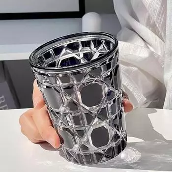 Творческие бокалы для вина Artistic Sense Handmade Black Gem Light Luxury Crystal Cup Modern Simplicity Advanced Sense Whiskey Glass New 300ml