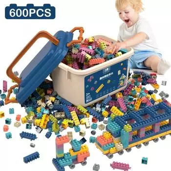 Творческие строительные блоки большого размера «сделай сам», оптовые наборы, городские классические кирпичи в сборе, Brinquedos, развивающие игрушки для детей с коробкой