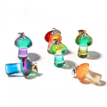 Творческие свободные бусины ручной работы DIY ювелирные аксессуары гриб стеклянные подвески подарки изготовление style 1