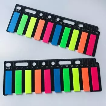 Творческие закладки Наклейки Маленькие полоски маркеров для домашних животных Индексные наклейки Пластиковые банки для письма Удобные наклейки Наклейки для перелистывания страниц Канцелярские товары A разноцветный