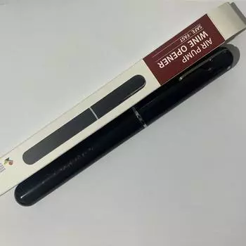 Творческий 2-в-1 штопор для вина с пневматическим приводом - Портативный ручной штопор для бутылок чёрный