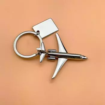 Творческий 3D-брелок для ключей в виде самолета, подарочный кулон в виде самолета, подарочный брелок в виде самолета, резьба, рекламный сувенир