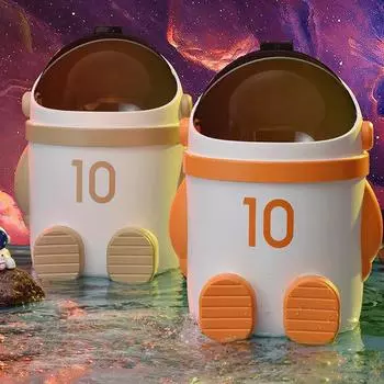 Творческий астронавт наземный мусорный бак с крышкой большой емкости для гостиной спальни бытовой мусорный бак корзина для бумаги домашний декор