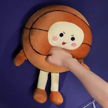 Творческий баскетбольный мультфильм подушка имитация плюшевой игрушки кукла тряпичная кукла детский товарищ по играм праздничный подарок 25*25cm
