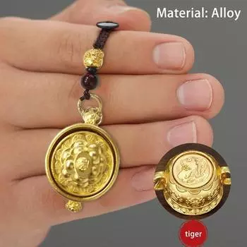 Творческий брелок для ключей «Знак зодиака» в китайском стиле с подвеской на удачу, изысканный брелок для украшения рюкзака, аксессуары, подарки