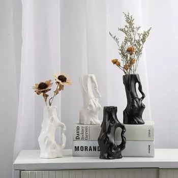 Творческий Европейский Дом Керамическая Ваза Украшение Гостиной Гостевой Дом Украшение Шкафа Под Телевизор Украшение Рабочего Стола Бонсай Садоводство