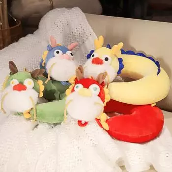 Творческий год дракона талисман кукла милый домашний плюшевый игрушка диван орнамент подушка подушка новогодний подарок