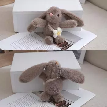 Творческий кулон-брелок в виде кролика Kawaii, мультяшный милый брелок в виде кролика, модный забавный брелок для ключей, украшение для рюкзака, подарки A2