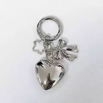 Творческий кулон Love Bow Flower Keychain Phone Chain Heart Earphone Cases Cushion Keychain Bags Keyring For Women