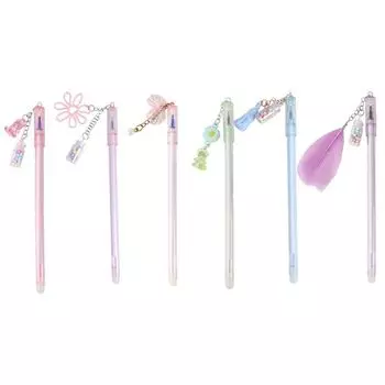 Творческий медведь Школа Дрейфующая Бутылка Канцелярские принадлежности Фирменная ручка Стираемая ручка Гелевая ручка Подвесная ручка bear random 1pc