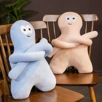 Творческий милый гуманоидный декоративный диван-подушка для куклы-бойфренда, плюшевая игрушка для сна, подарок на день рождения для девочек, офиса, общежития, лекции, подушки 55cm