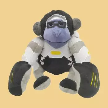 Творческий Новый Jumbo Winston Plush OverWatch Winston Gorilla Plush Doll Подарок На День Рождения Аниме Plush Jumbo Winston Plush Overwatch Height 22cm