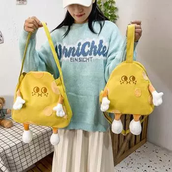 Творческий новый сырный мешок, размер персонализированной женской сумки, милая сумочка, студенческая холщовая сумка-мессенджер