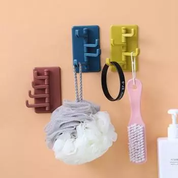 Креативный органный настенный брелок для ванной комнаты, кухонный крючок, вязанный крючком, бесшовный настенный крючок из АБС-пластика, настенный крючок жёлтый