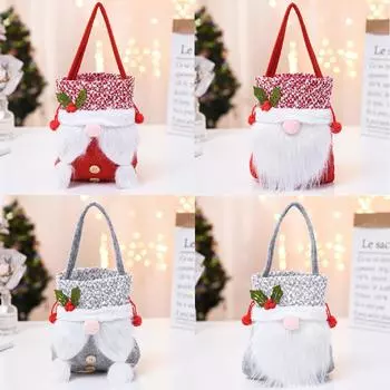 Творческий пакет Рождественский рождественский безликий мешок старика Мешок для наполнения Рождественский подарочный пакет