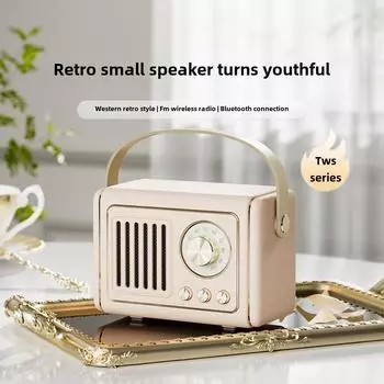 Творческий ретро Bluetooth динамик Мини Портативный U Disk TF Кассета FM Bluetooth динамик