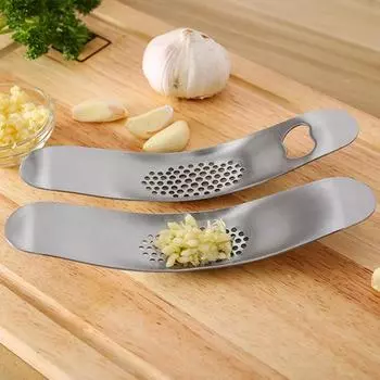 Творческий ручной изогнутый пресс для чеснока, мясорубка из нержавеющей стали, измельчитель для имбиря, толкушка для овощей, измельчитель, кухонная утварь