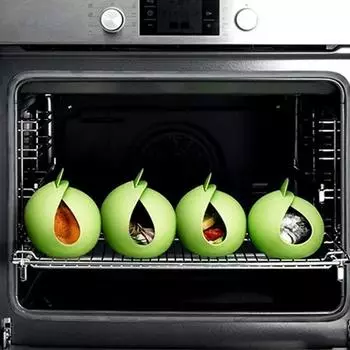 Творческий Силиконовый Пароварка Противень Для Выпечки Хлеба Микроволновая Печь Силиконовая Чаша Для Приготовления Пищи Инструмент Для Хлебопечки Пароварка Домашняя Выпечка Инструменты зелёный