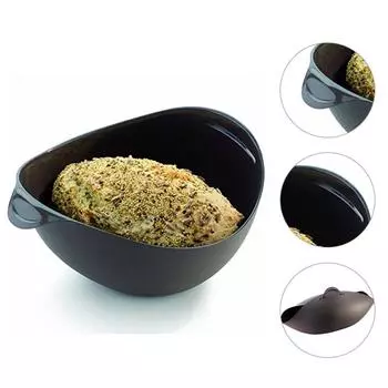 Творческий силиконовый тостер Силиконовая хлебопечка Силиконовая пароварка Силиконовая пароварка Форма для выпечки хлеба Бытовая кухонная утварь для выпечки чёрный