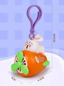 Творческий Тянущийся Линия Вращающийся Летающий Игрушка Милый Летающий Вперед Брелок Сумка Подвеска Парный Подарок One Size оранжевый