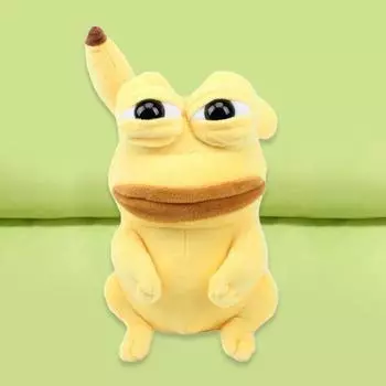 Творческий удобный сенсорный полипропиленовый хлопок наполнитель лягушка кукла мальчики девочки 3D зеленый плюшевая игрушка для домашнего использования зелёный