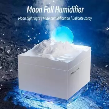 Творческий увлажнитель воздуха USB ультразвуковой туманообразователь со светодиодной подсветкой Мини электрический очиститель воздуха USB-кабель белый