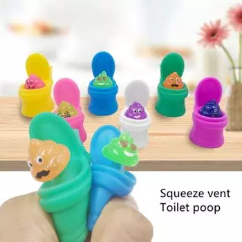Творческий вентиляционный сжимающий туалет игрушка декомпрессионная кукла настольная головоломка игрушка для снятия стресса день рождения