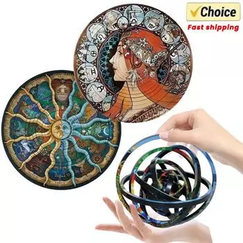 Творческий вращающийся пазл Fidget Toys 3D Jigsaw Puzzle Decompression Educational Toy Трехмерная игрушка для снятия стресса Подарки