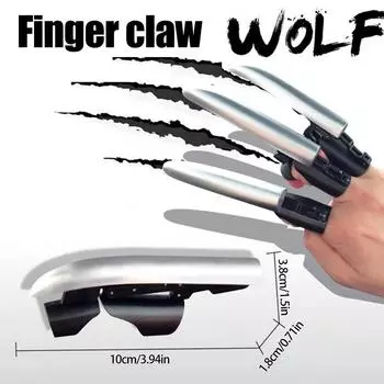 Творческий Забавный Аниме Косплей Волк Когти Пальцы Носить Выдвижные Пластиковые Когти Крутые Складные Механические Пальцы Игрушка-Антистресс onesize