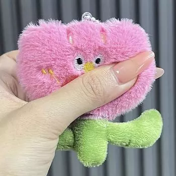 Творческий Забавный Тюльпан Колбаска Рот Уродливый Цветок Подвеска Кукла Брелок Брелки Рюкзак Подвеска Брелок Девочка Дети Подарок