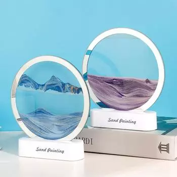 Творческий зыбучий песок картина ночные огни перезаряжаемый DIY орнамент с подарочной коробкой в 2024 году домашний декор внутренняя атмосфера лампа зелёный