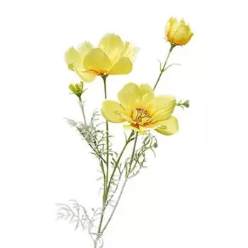 Творческое искусственное растение, широкое применение, яркое, без увядания 1Pc жёлтый