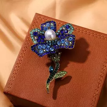 Творческое преувеличение античная брошь в виде розы со стразами женская модная брошь с цветком и бахромой зимнее пальто куртка аксессуары