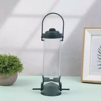 Творчество Товары для животных Кормушка для птиц Садовый загон Кормушка для диких птиц Подвесная посуда для птиц Инструмент для кормления птиц зелёный