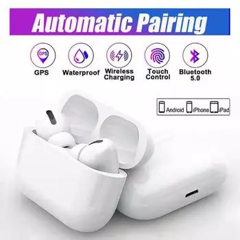 TWS AP Pro3 1:1 Наушники Всплывающие вкладыши Наушники-вкладыши Сенсор Bluetooth Наушники Сенсорное управление Гарнитура белый