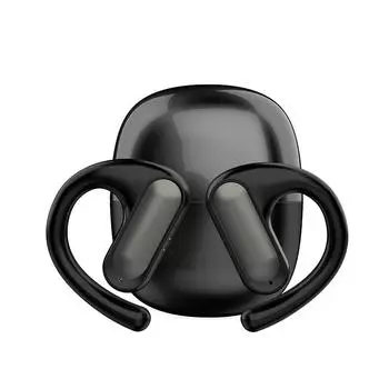 Tws Беспроводная Bluetooth 5,4 гарнитура, безболезненное ношение наушников с крючком для ушей Bluetooth 9D Hi-Fi шумоподавляющие наушники с крючком для наушников чёрный