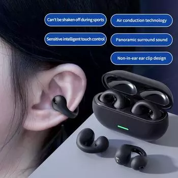 TWS Беспроводная Bluetooth-гарнитура Дизайн наушников HiFi Музыкальные наушники с микрофоном HD Вызов Водонепроницаемые наушники чёрный