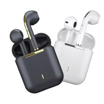 TWS беспроводные наушники с низкой задержкой HiFi стереогарнитура для музыки водонепроницаемые наушники с микрофоном шумоподавление бас чёрный