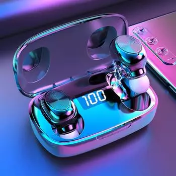 TWS Bluetooth 5,0 Беспроводные наушники Стерео Super Bass Звуковая гарнитура для iPhone Samsung Телефоны Наушники